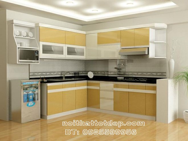 tủ bếp chữ L